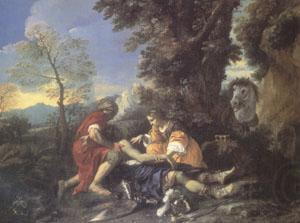 MOLA, Pier Francesco Herminia and Vafrino Tending the Wounded Tancred (mk05) Spain oil painting art
